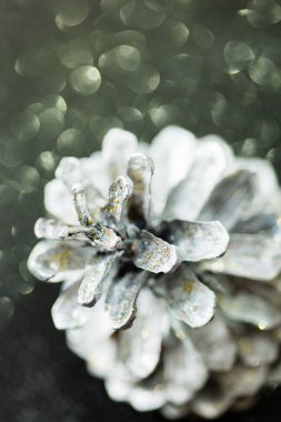 Dekoratif gümüş koni