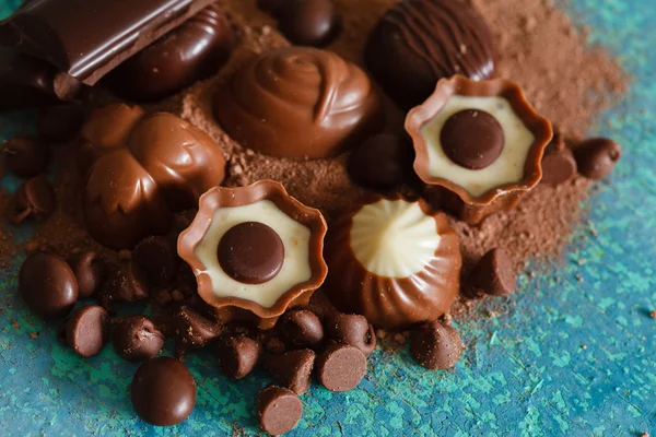 Doces de chocolate — Fotografia de Stock