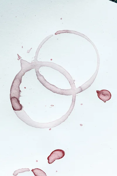Red wine stain on paper — Stock Photo, Image