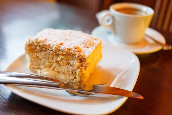 Café con pastel —  Fotos de Stock