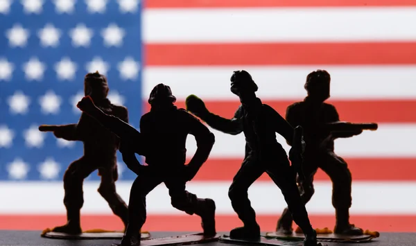 American toy soldiers — Stock Photo, Image