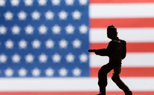 Amerikaanse speelgoed soldaat — Stockfoto