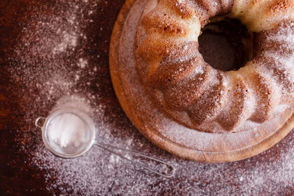 Torta de mármol Primer plano — Foto de Stock