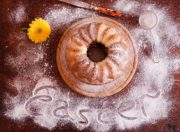 Tarta de mármol con cacao — Foto de Stock