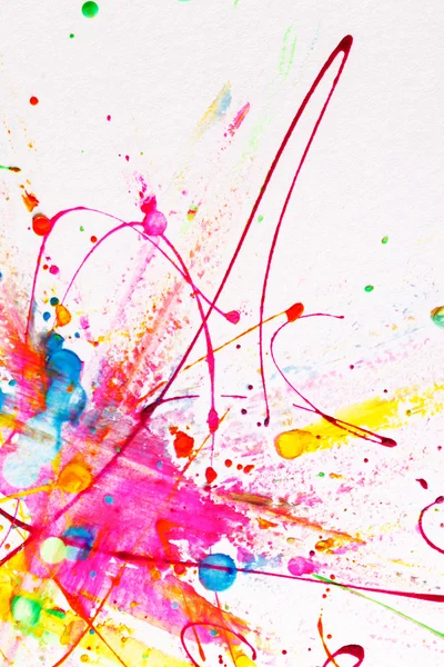 Salpicaduras de tinta brillante colorido — Foto de Stock