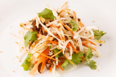 Salata tavuk closeup ile