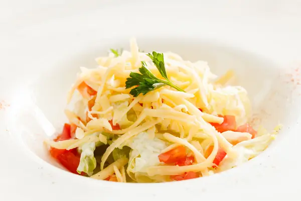 Vegetable salad with cheese — Stock Photo, Image