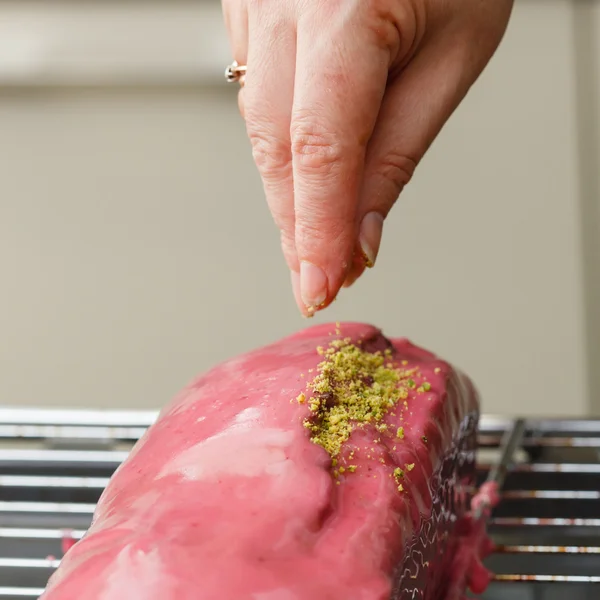 Making loaf cake — Stock Photo, Image