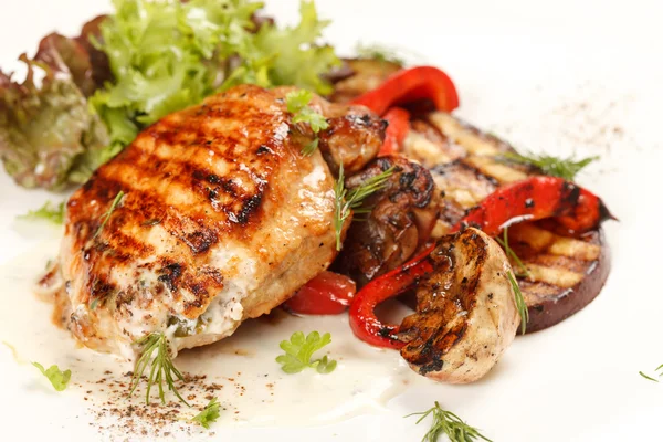 stock image Chicken Steak with vegetables