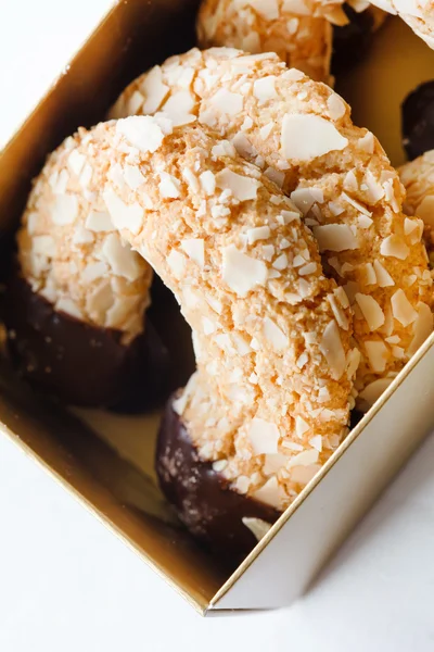 Galletas de almendras con chocolate — Foto de Stock