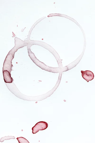 Red wine stains on paper — Stock Photo, Image