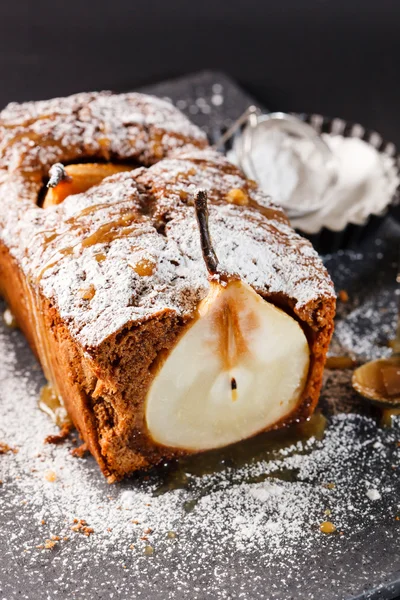 Winter pear cake — Stock Photo, Image