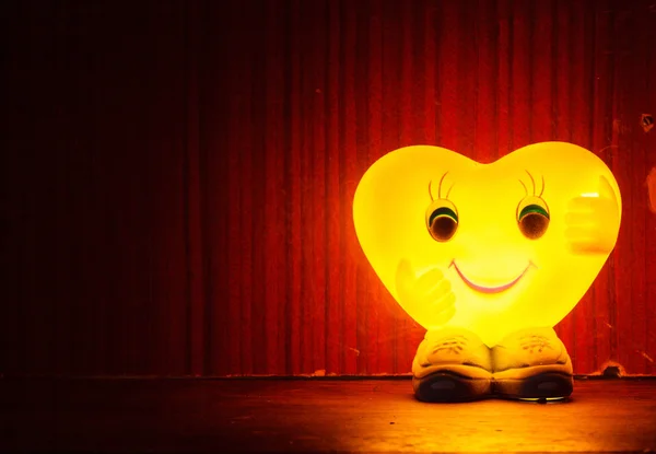 Happy heart lamp — Stock Photo, Image