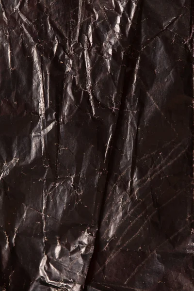 Black crumpled paper — Stock Photo, Image