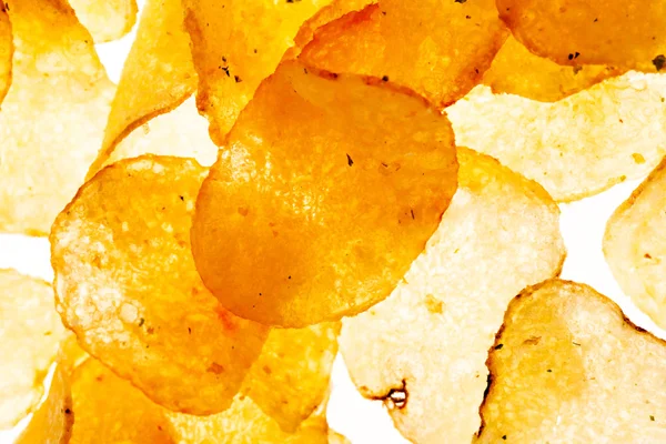 Potato chips background — Stock Photo, Image