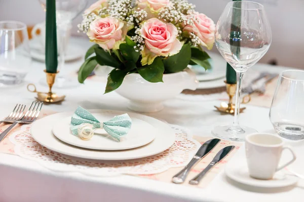 Romantic table setting — Stock Photo, Image