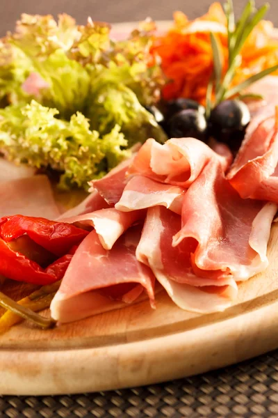 Prosciutto piatto di carne — Foto Stock