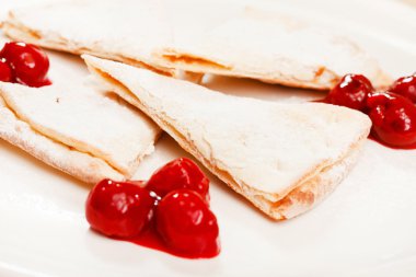 Krep kiraz ile yakın çekim