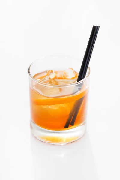 Koktejl s pomeranči a LED — Stock fotografie
