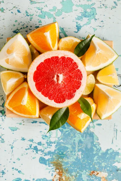 Řez citrusových plodů — Stock fotografie