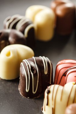 Çikolata kalp şekerler