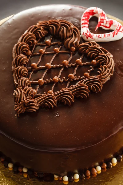 Gâteau avec des cœurs pour la Saint Valentin — Photo