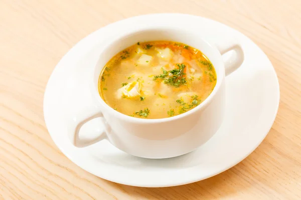 Vegetarische Suppe in Schüssel — Stockfoto