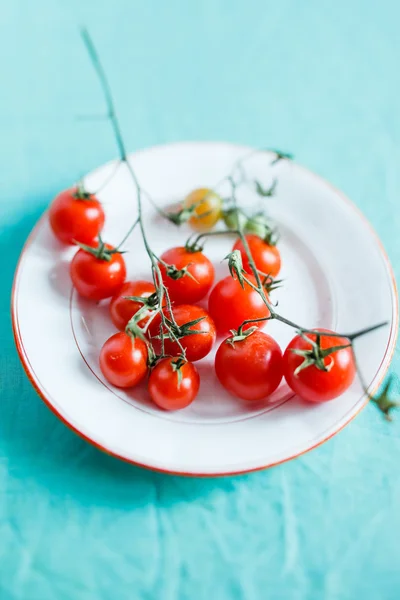 Tomates frescos y alegres —  Fotos de Stock