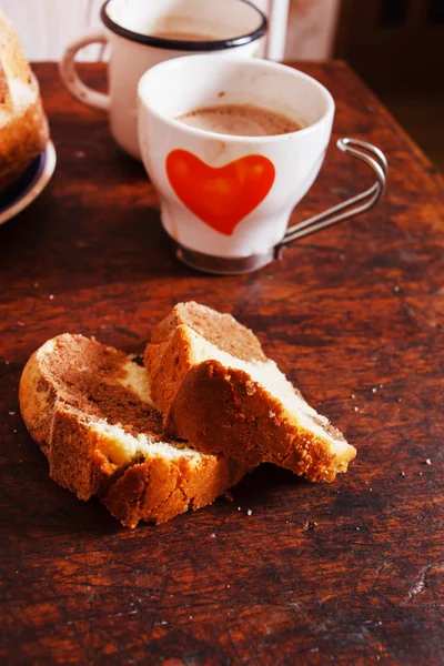 Tarta de mármol con cacao — Foto de Stock