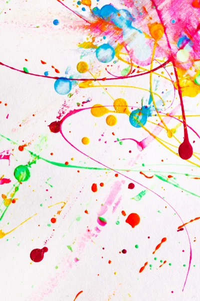 Colorful bright ink splashes — Stock Photo, Image