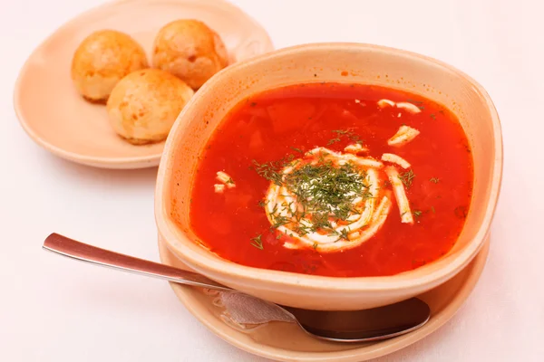 Borscht - sopa de remolacha — Foto de Stock