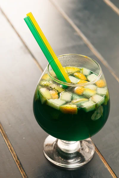 Tasty green cocktail — Stock Photo, Image