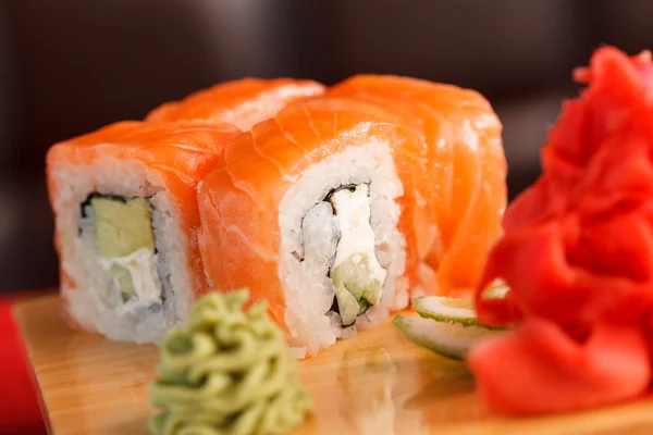 Tasty sushi rolls — Stock Photo, Image