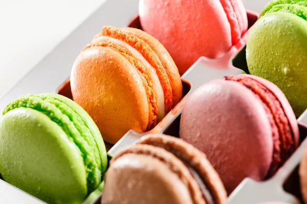 Franska färgglada macaroons — Stockfoto