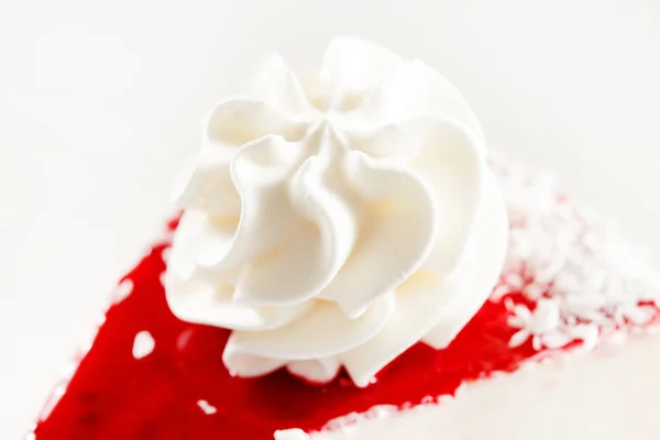 Smakelijke witte cheesecake — Stockfoto