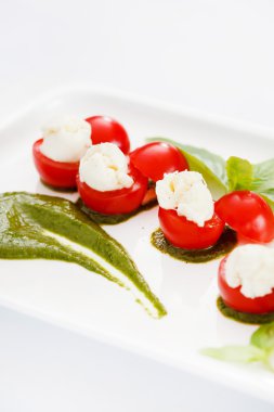 Mozzarella peyniri, domates ile