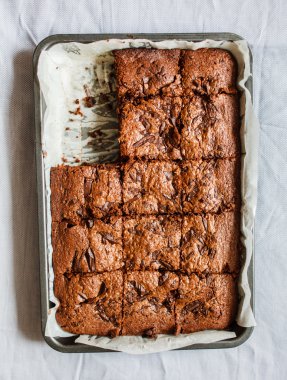 Çikolatalı brownie pasta