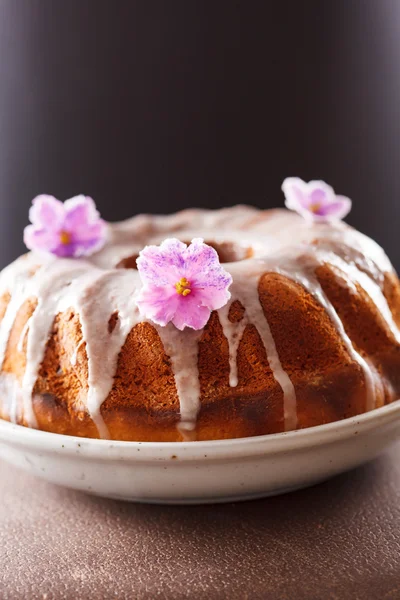 Tasty iced cake — Stock Photo, Image