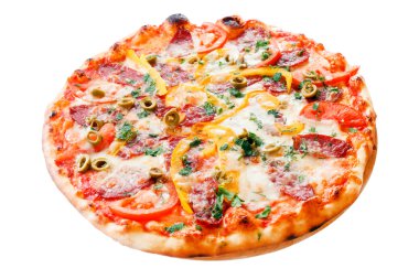 İzole lezzetli pizza