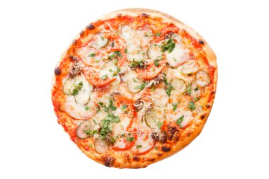 İzole lezzetli pizza