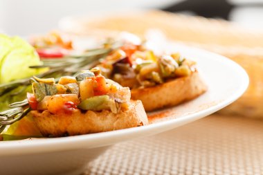Bruschetta sebzeler
