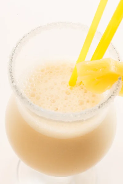 Melk cocktail in glas — Stockfoto