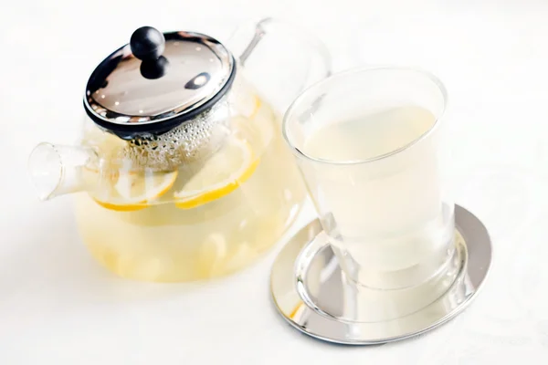 Ginger tea with lemon — Stock Photo, Image