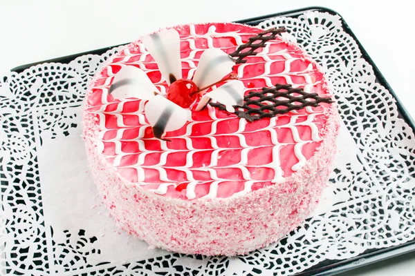 Tasty cherry cake — Stock Photo, Image