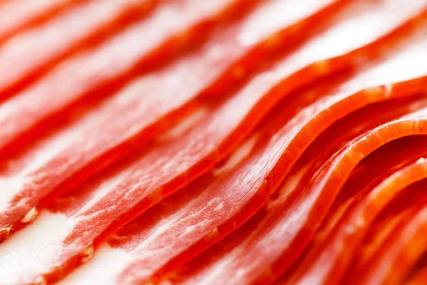 Fette di prosciutto da vicino — Foto Stock