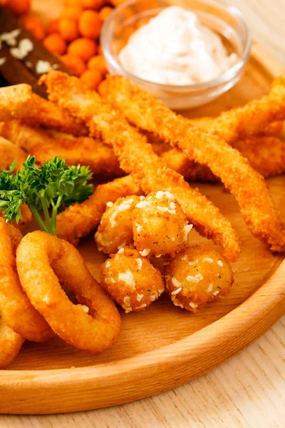 Antipasto fritto in bar — Foto Stock