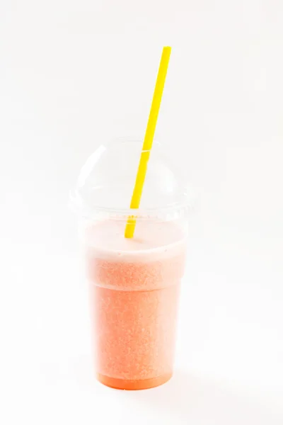 Fresh juice with straw