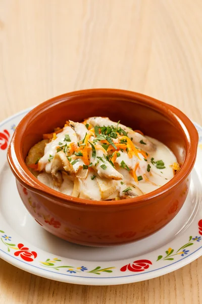 Gebratenes Gemüse mit Fleisch — Stockfoto