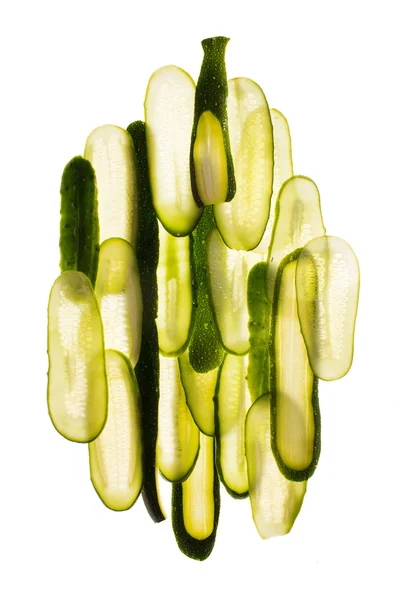 Taze salatalık dilimleri — Stok fotoğraf