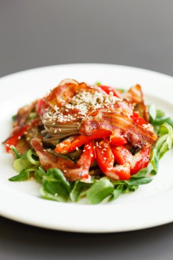 erişte ve jambon salatası